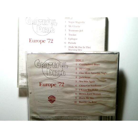 Grateful Dead - Europe '72 - 2 CD Set - Classic Live Album - Warner Bros. 2668-2 - Picture 2 of 6